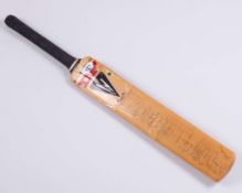 England v. Australia 1982-83 Tour autographed Duncan Fearnley cricket bat
