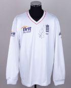 Ryan Sidebottom England autographed cricket jumper