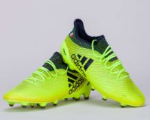 Lucas Digne yellow Adidas X 17.1 worn football boots, August 2017