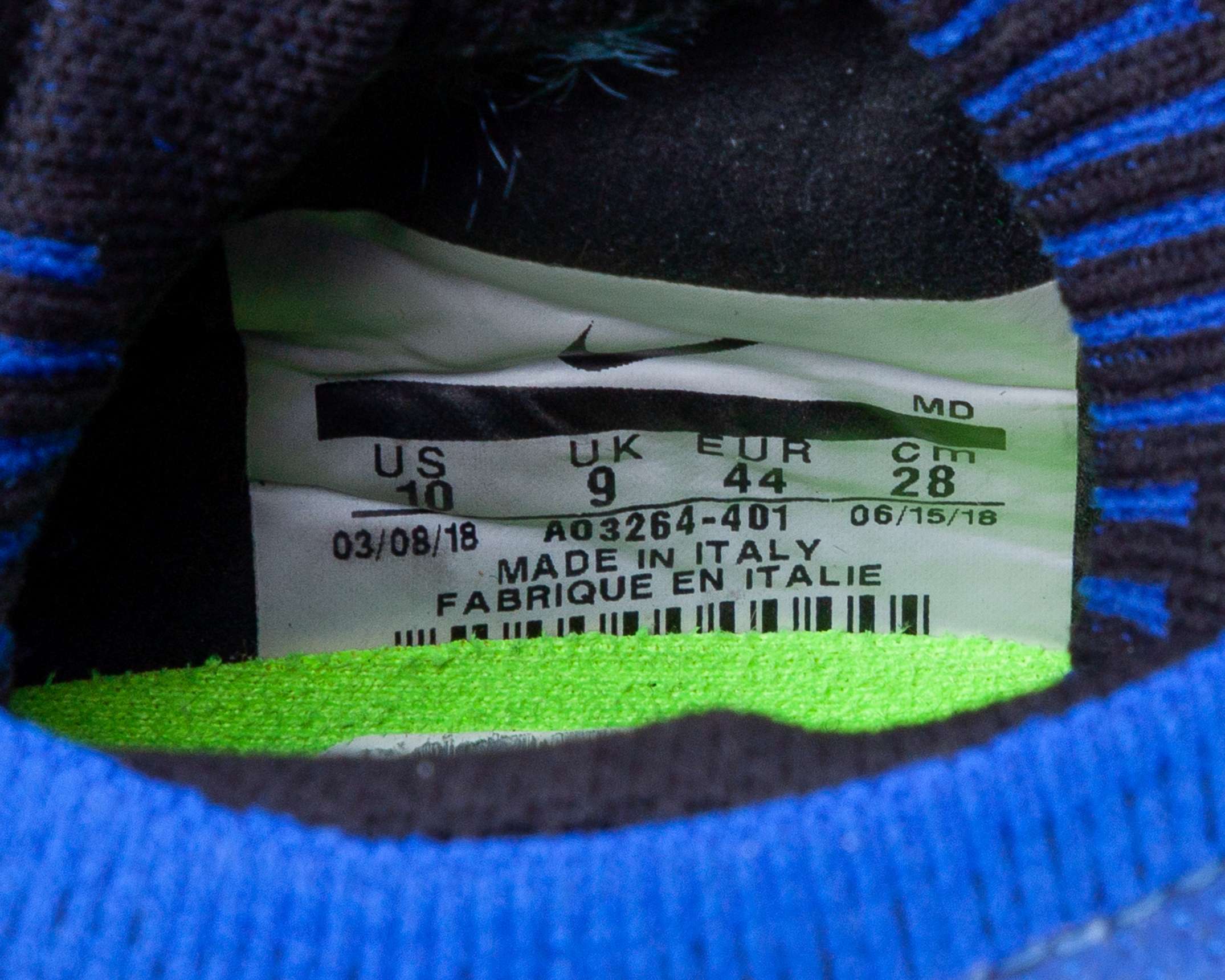 Samuel Umtiti blue Nike Phantom Barcelona v. Atletico Madrid match worn football boots, 2018 - Image 6 of 6