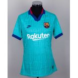 Lionel Messi issued No.10 Barcelona Champions League short-sleeved shirt, 2019-20 third