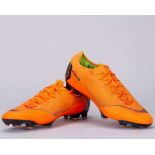 Paulinho orange Nike Mercurial Vapor 360 match worn football boots, April-May 2018