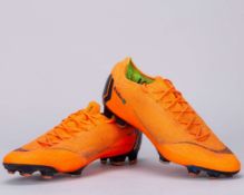 Paulinho orange Nike Mercurial Vapor 360 match worn football boots, April-May 2018