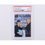 Lionel Messi autographed Icons R98 Official Messi Card Collection PSA graded trading card