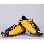 Paco Alcacer black and orange Nike Hypervenom worn football boots, 2017-18