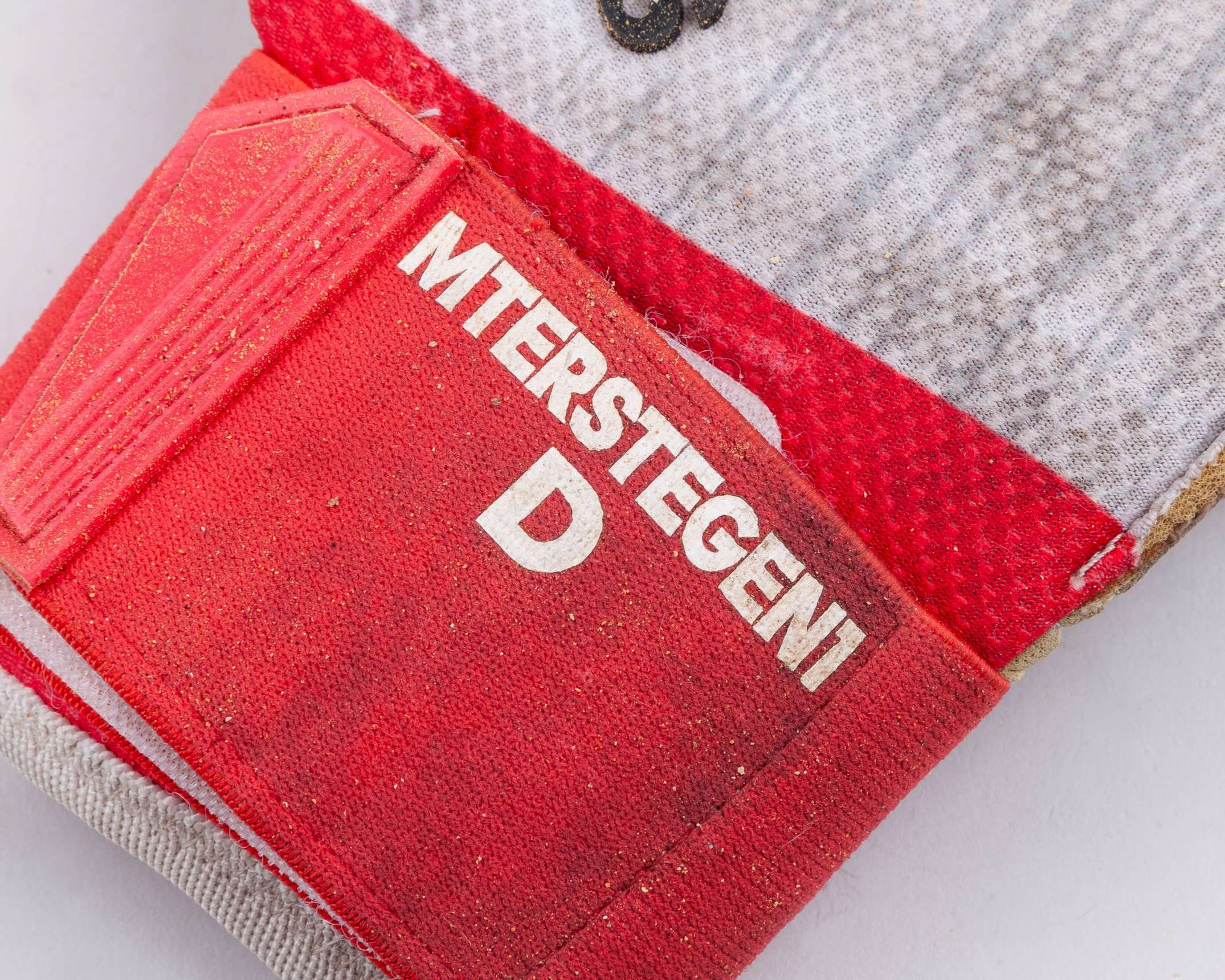 Marc-Andre Ter Stegen white, red and black Adidas match used goalkeeper gloves, May 2018 - Image 3 of 5