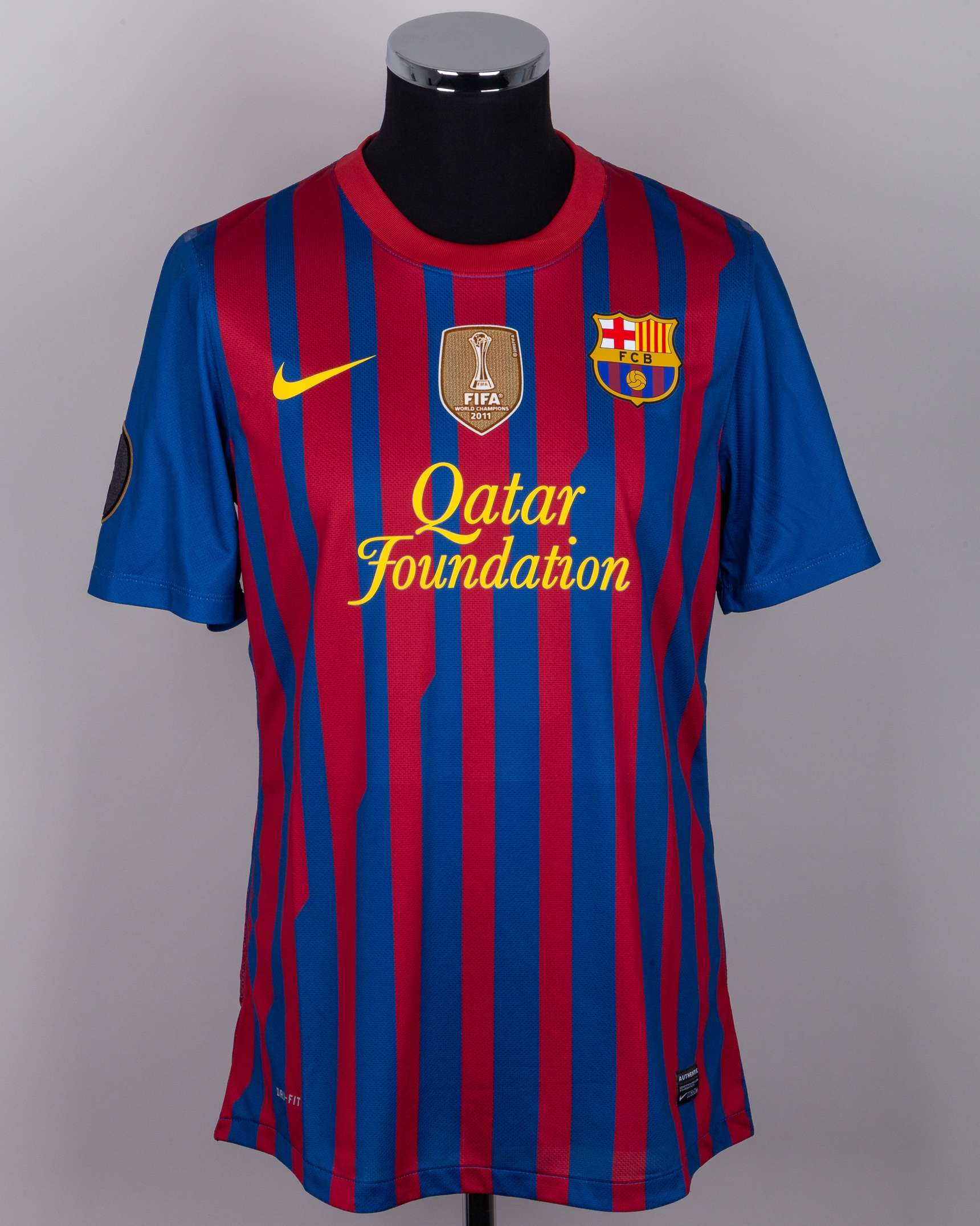 Lionel Messi match-issued No.10 Barcelona v. Athletic Club Copa Del Rey Final shirt, 2011-12