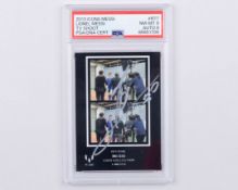 Lionel Messi autographed Icons R77 Official Messi Card Collection PSA graded trading card