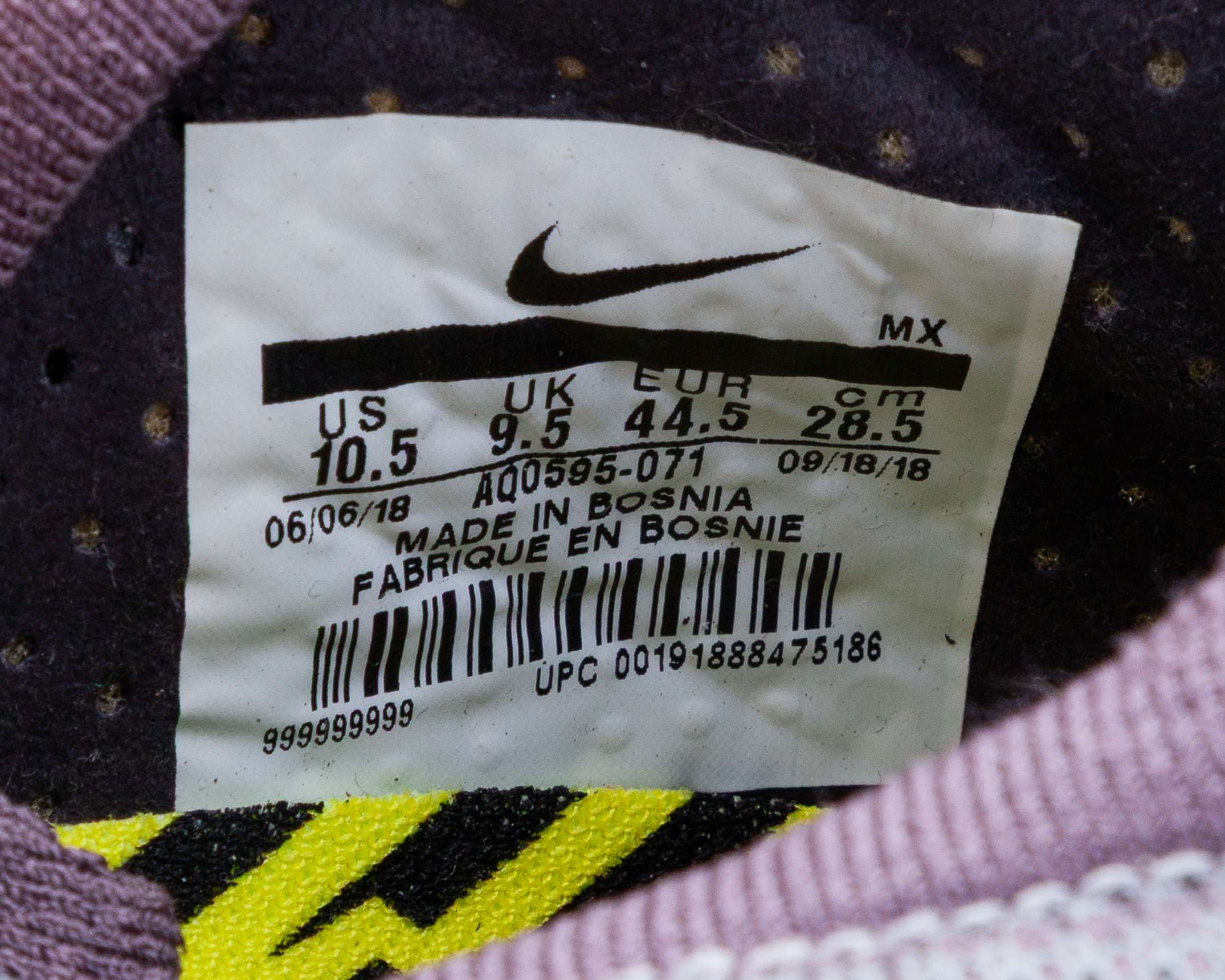 Kevin Prince Boateng grey and yellow Nike Mercurial football boots, 2018-19 - Image 6 of 6