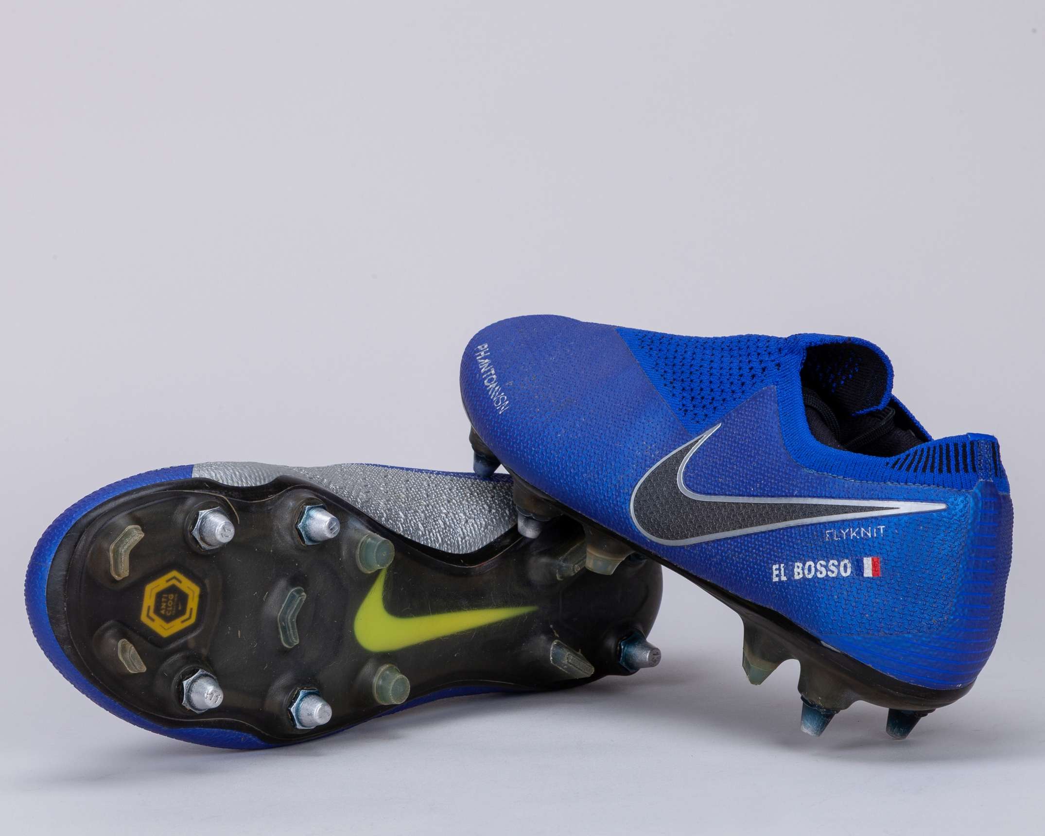 Samuel Umtiti blue Nike Phantom Barcelona v. Atletico Madrid match worn football boots, 2018 - Image 2 of 6