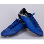 Malcom Oliveira blue and black Nike Hypervenom match worn football boots, November 2018
