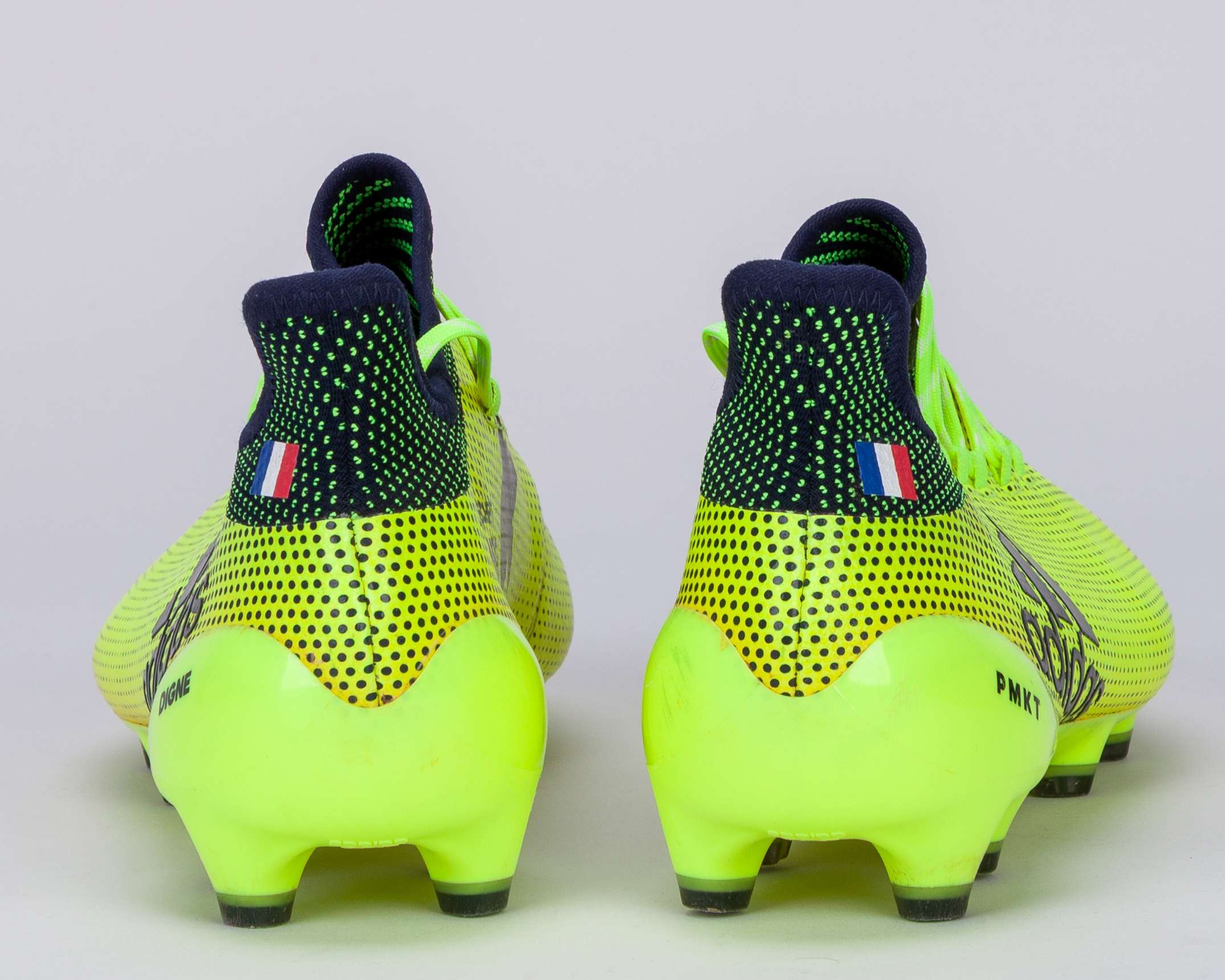 Lucas Digne yellow Adidas X 17.1 worn football boots, August 2017 - Image 3 of 6
