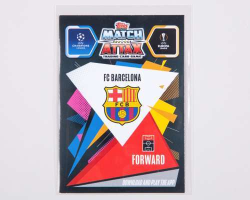 Lionel Messi autographed Barcelona Topps Match Attax BAR18 trading card - Image 2 of 2