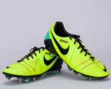 Sergio Busquets yellow CTR360 match worn autographed football boots, October-November 2013