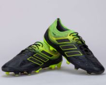 Jordi Alba black Adidas Copa Barcelona v. Villarreal match worn football boots, 2019