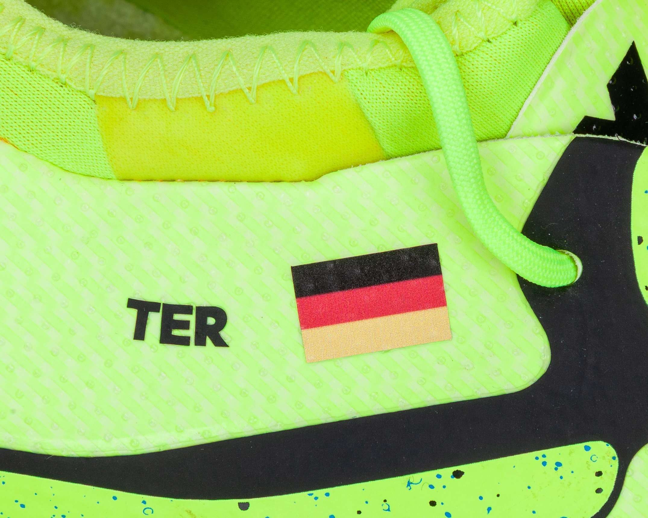 Marc-Andre Ter Stegen yellow and black Adidas X 15.1 issued football boots, August 2015 - Image 5 of 6