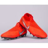 Sergi Roberto red Nike Phantom SN match worn football boots, February-March 2019