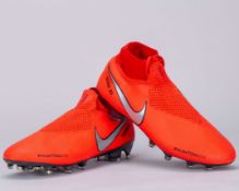 Sergi Roberto red Nike Phantom SN match worn football boots, February-March 2019