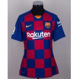 Lionel Messi issued No.10 Barcelona short-sleeved shirt, 2019-20 home