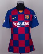 Lionel Messi issued No.10 Barcelona short-sleeved shirt, 2019-20 home