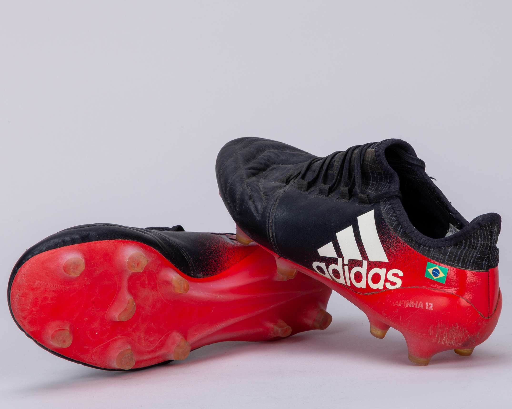 Rafinha black Adidas X Techfit Barcelona v. UD Las Palmas match worn football boots, 2017 - Image 2 of 6