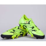 Marc-Andre Ter Stegen yellow and black Adidas X 15.1 issued football boots, August 2015