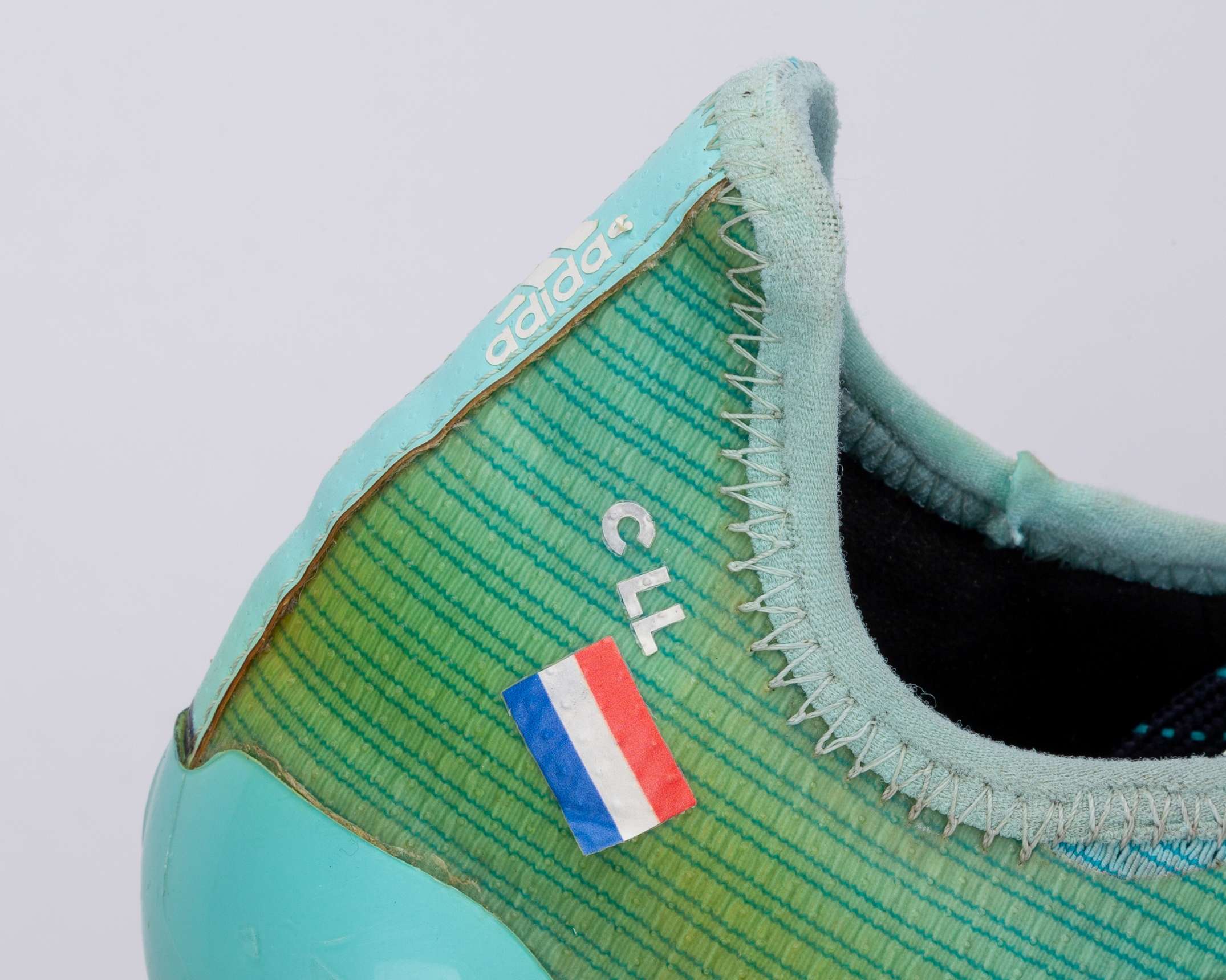 Jasper Cillessen blue and green Adidas football boots, 2017-18 - Image 4 of 7