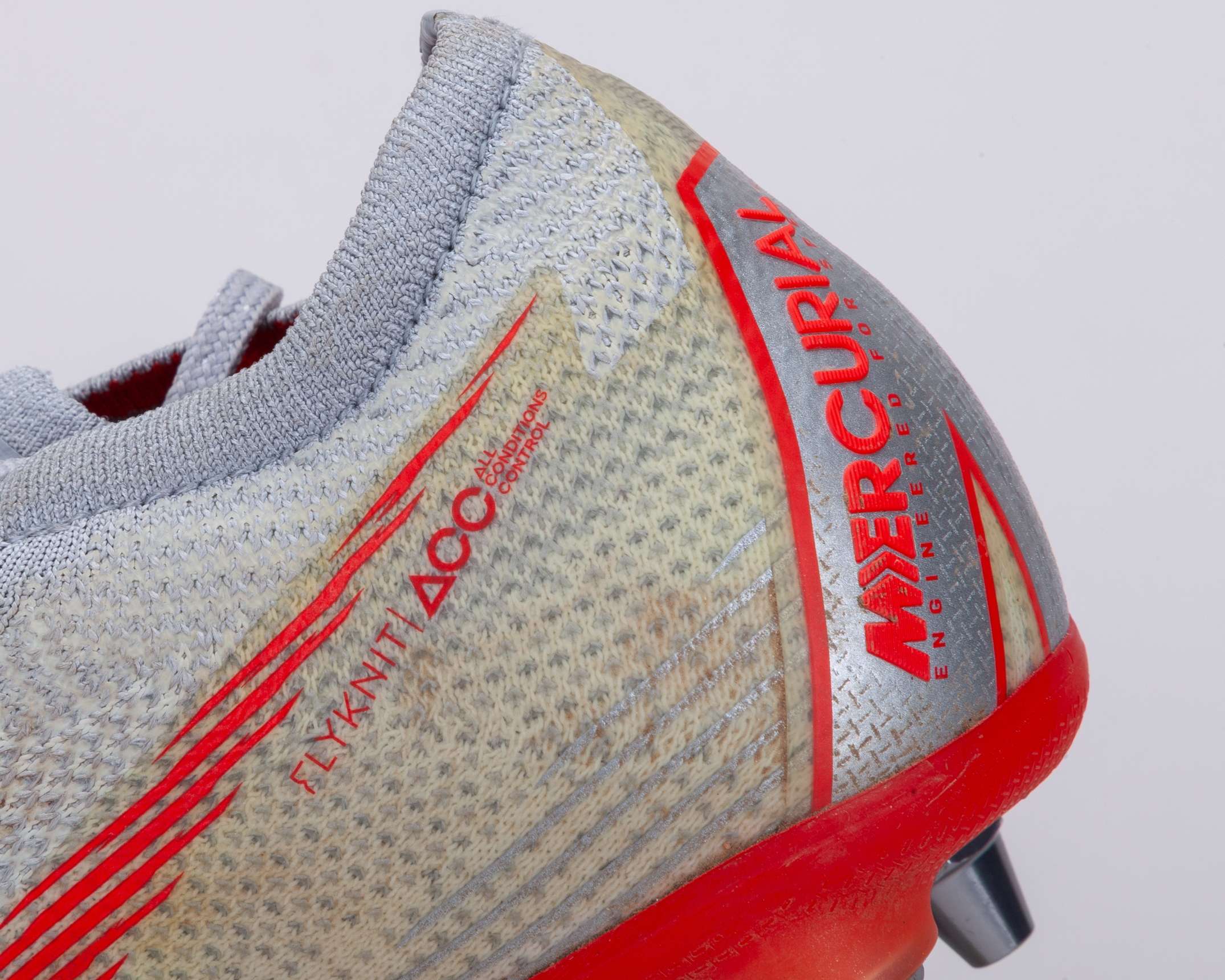 Nelson Semedo grey and red Nike Vapor360 match worn football boots, August 2018 - Image 4 of 7