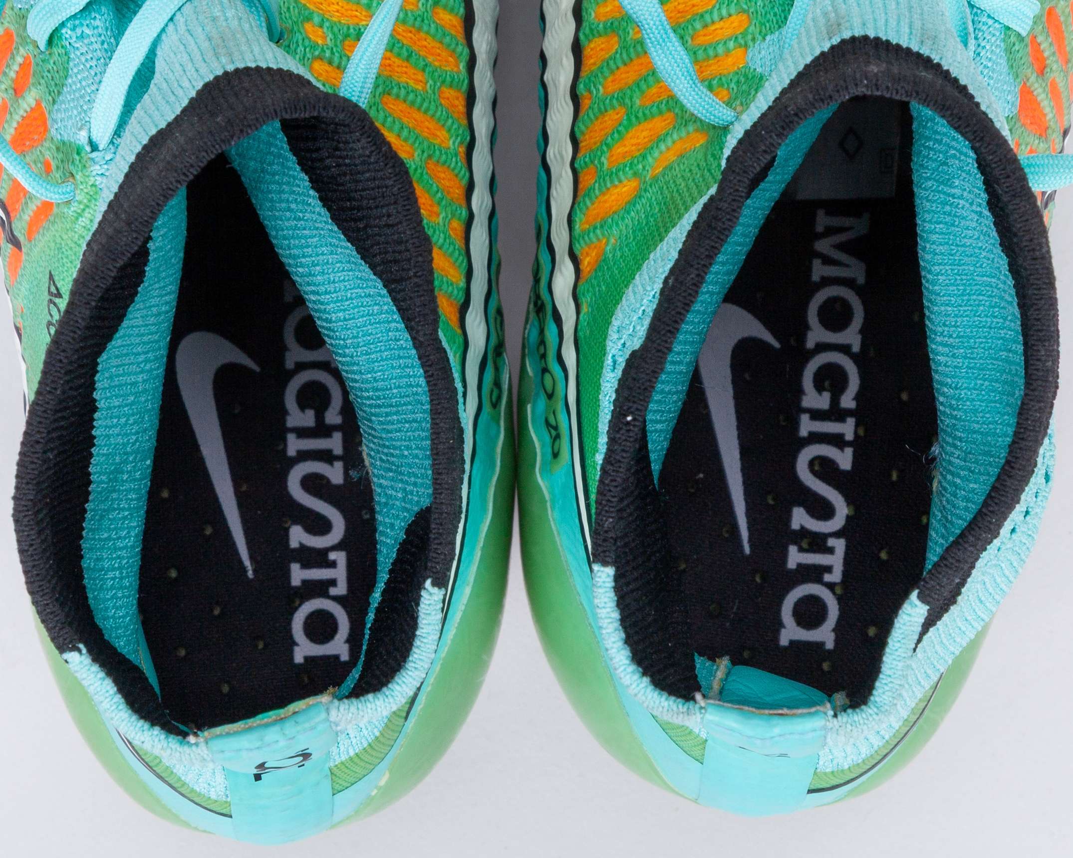 Sergi Roberto blue and orange Nike Magista match worn football boots, September 2014 - Image 6 of 6