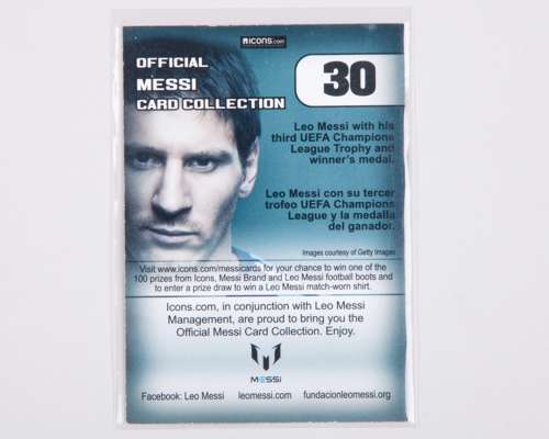 Lionel Messi autographed Icons No.30 Official Messi Card Collection trading card - Image 2 of 2