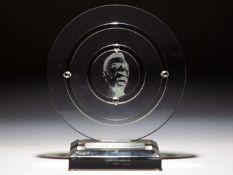 Pelé 1958 World Cup anniversary trophy presented by Claro in 2003