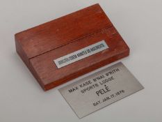 Pelé 1976 Max Kase B'nai B'rith Sports Lodge trophy