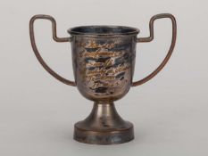 Pelé fan tribute trophy for the Santos FC v. Prudentina match 31st October 1965