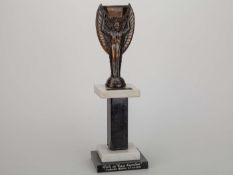 Pelé 1971 Jules Rimet replica trophy