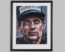 Ayrton Senna Framed Paul Oz Limited Edition Print