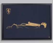Lewis Hamilton Gold Leaf Limited Edition Framed Artwork - Edition Number 1