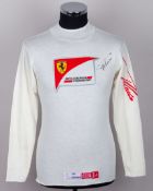 Fernando Alonso 2010 Ferrari Signed Race Weekend Nomex Top