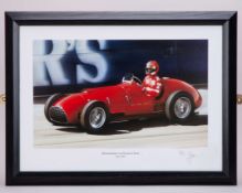 “Schumacher in Ferrari's First” by James Green - Framed Limited Edition Print
