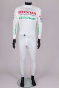 Jenson Button 2008 Honda Racing F1 Team Nomex Under Suit
