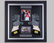 Lewis Hamilton 2008 McLaren Framed Replica Gloves Display