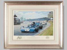 Jackie Stewart The Winning Team Print by Tony Smith