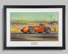 Mike Hawthorn 1958 Scuderia&nbsp;Ferrari Signed Framed Print