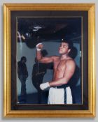 A large colour signed photograph of Muhammad Ali&nbsp;