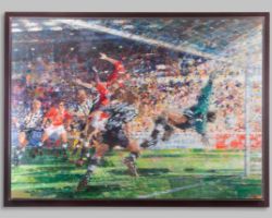 Dexter Brown (British B.1942) Manchester United v. Newcastle United&nbsp;