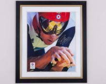 Bradley Wiggins autographed Team GB limited edition print,