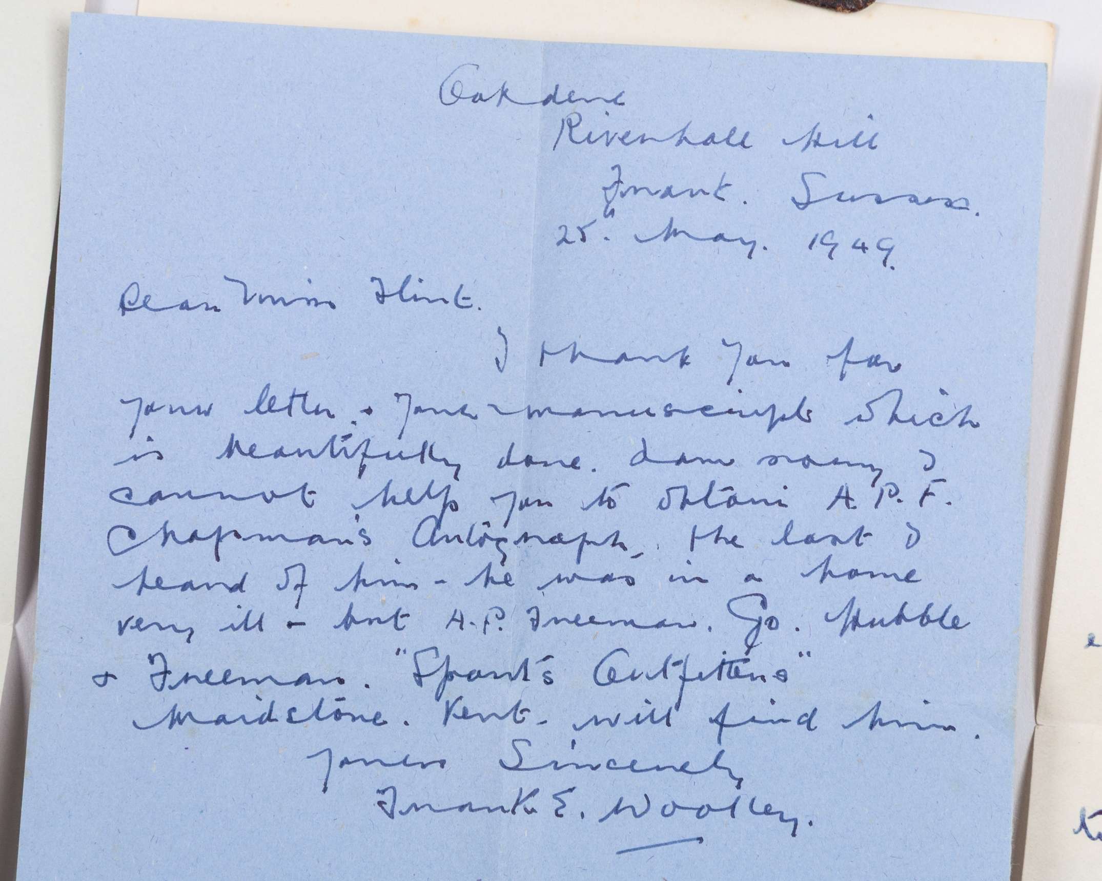 A cricket autograph album, 1940s/50s containing numerous team and individual autographs - Image 2 of 7