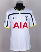 Eric Dier white No.15 Tottenham Hotspur v. Arsenal match worn short-sleeved shirt, 2015