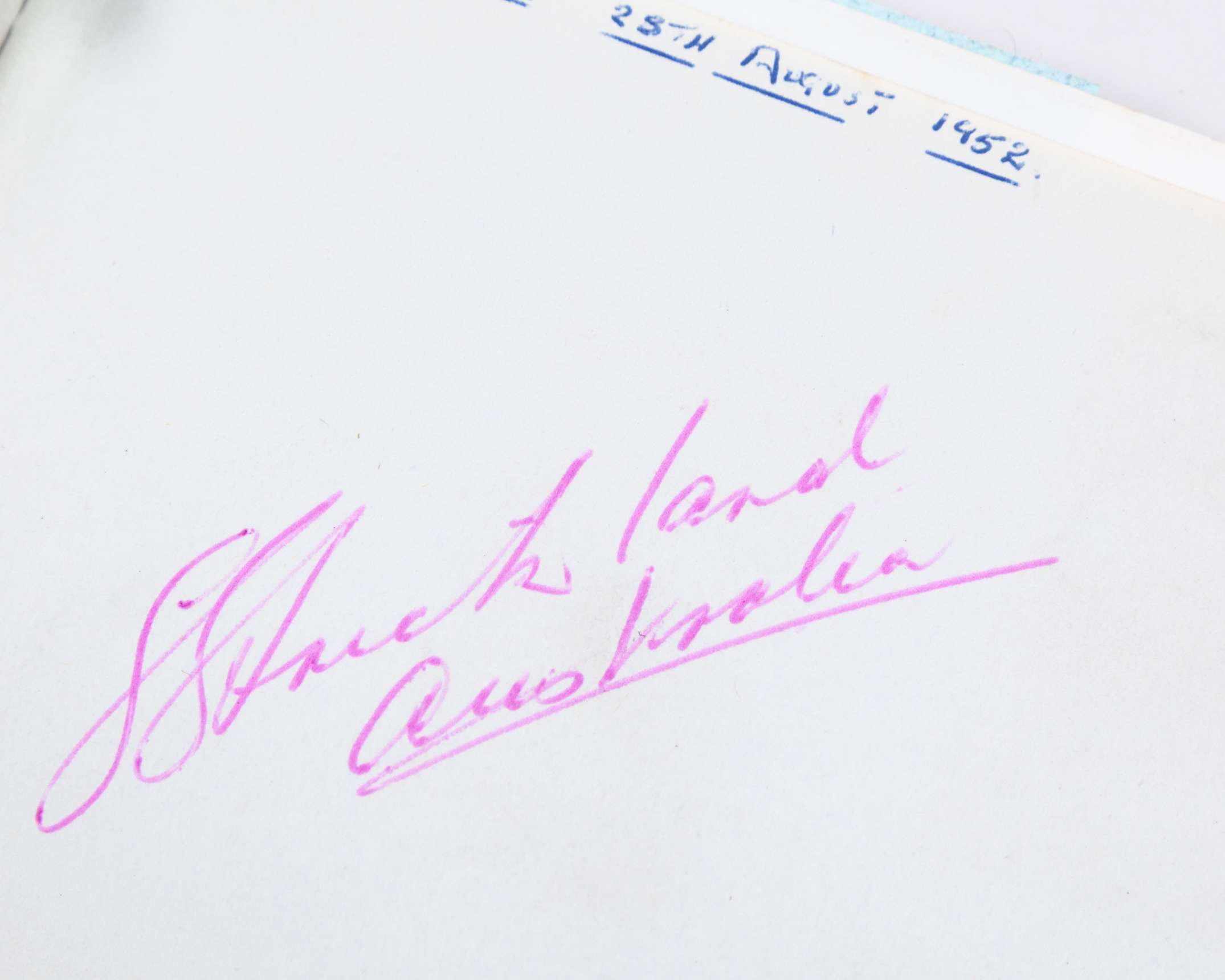 Two 1950/60s autographs books containing numerous athletes autographs - Image 4 of 6