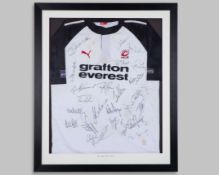 Mark Regan white World 15 v. South Africa autographed short-sleeved rugby shirt, 2006