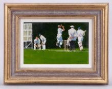 John Haskins (British, B.1938) The Cricket Match&nbsp;